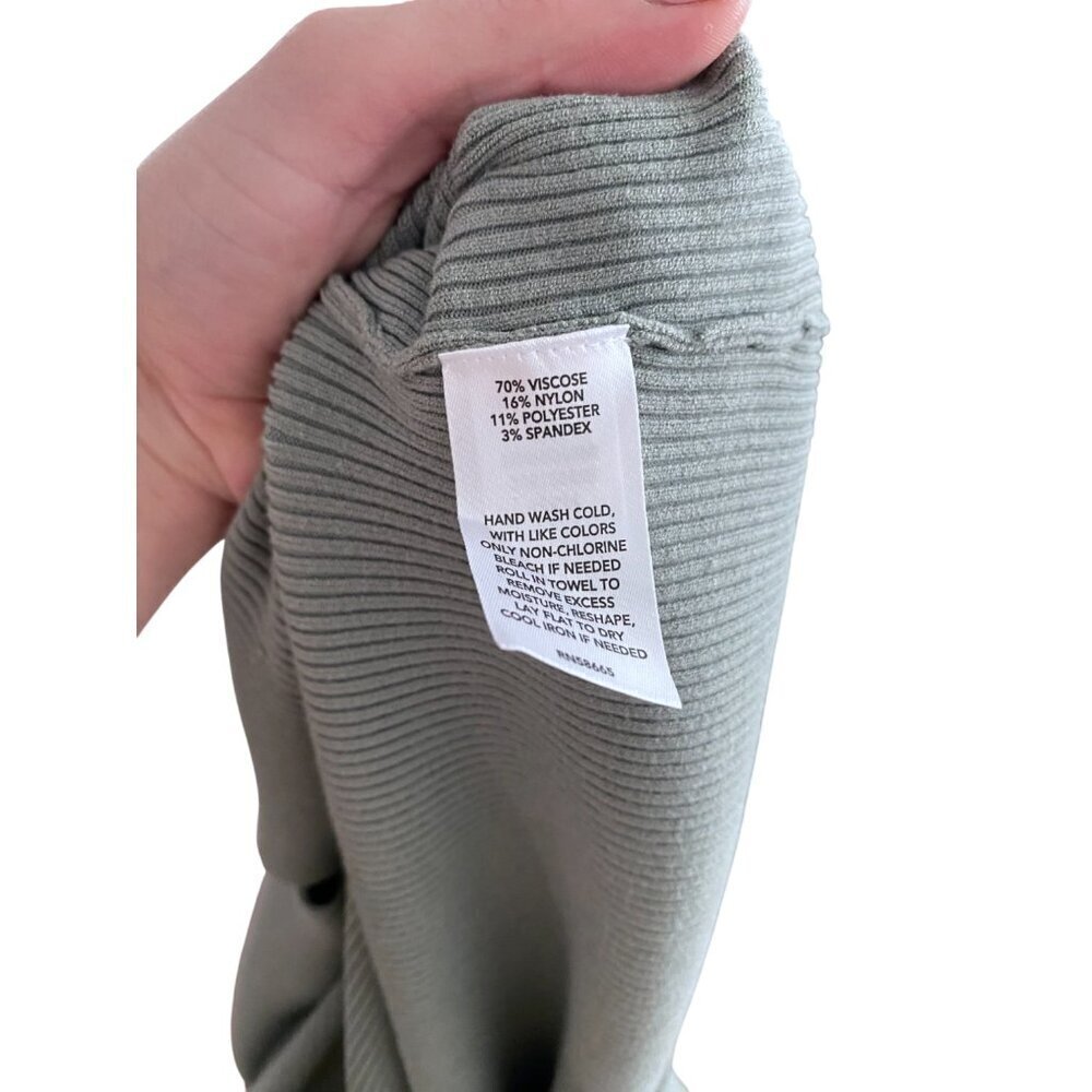 Open Edit Luxe Sculpt Sage Green Cardigan Small - Picture 8 of 8